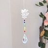 Christmas Theme Teardrop Glass Suncatchers PW-WG1AD42-03-1