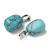 Synthetic Turquoise Pendants G-Z067-03P-03-2