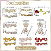 9Pcs 9 Styles Alloy Enamel Flower Shoelace Buckle DIY-AR0004-36-2
