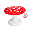 Mushroom 26-Hole Resin Earring Display Stands EDIS-WH0012-31A-1