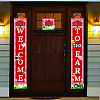 Polyester Hanging Sign for Home Office Front Door Porch Decorations HJEW-WH0023-005-4