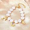 Ocean Brass Enamel Charm Bracelets for Women KK-CBA68DA-15C-G-2