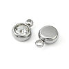 20Pcs 201 Stainless Steel Rhinestone Charms STAS-YW0002-02A-2