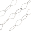 Rack Plating Brass Rhombus Link Chains CHC-N009-04P-1