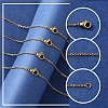 4Pcs 304 Stainless Steel Cable Chain Necklace Making STAS-FS0001-81G-2