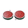 18Pcs 5 Colors Resin Pendants RESI-LS0001-09P-4