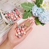 60Pcs 6 Colors Opaque Resin Two Tone Cabochons RESI-CJ0001-173-5