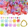 DIY Round Flower Acrylic Beads Jewelry Making Kits DIY-CJ0002-82-1
