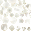 30Pcs 5 Styles 1-Hole Natural Shell Shank Buttons BUTT-CY0001-37-1