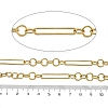 Ion Plating(IP) 304 Stainless Steel Oval Link Chains CHS-G039-10G-2