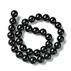 Natural Black Onyx Round Beads Strand G-L087-12mm-01-4