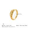 Irregular 304 Stainless Steel Finger Rings for Women SA8524-8-1