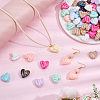 80Pcs AB Color Plated Opaque Acrylic Beads OACR-SP0002-45B-4