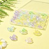 48Pcs 2 Styles UV Plating Transparent Acrylic Beads SACR-FS0001-36-9