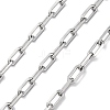 304 Stainless Steel Paperclip Chains CHS-M009-06P-04-1