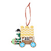Christmas Car Handmade Polymer Clay Pendant Decorations LS-HJEW-P017-03F-1