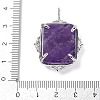 Natural Amethyst Pendants G-I381-01P-05-3