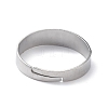 Non-Tarnish 304 Stainless Steel Loop Ring Bases KK-I674-02P-B-3