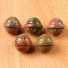 Natural Unakite Carved Healing Universe Stone PW-WG86177-03-1