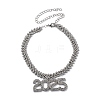 Brass Full Crystal Rhinestone 2025 Pendant Necklaces for Women LS-NJEW-Q005-01P-2