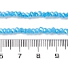 Baking Electroplate Glass Beads Strands X-DGLA-A039-J2MM-B12-4