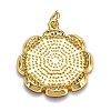 Brass Enamel Pendants KK-B029-10G-3