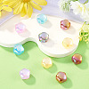10Pcs Transparent Resin UV Reactive Beads RESI-TADJ0001-12-4