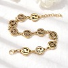 12 Constellations 304 Stainless Steel Link Chain Bracelets BJEW-I239-01G-05-2