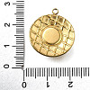 Plastic Pearl Pendants STAS-Q360-03G-G-3