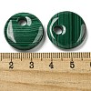 Natural Malachite Pendants G-Q185-01A-01-3