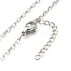 Non-Tarnish 304 Stainless Steel Venetian Chains Necklaces NJEW-JN03636-01-1