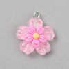 Transparent Resin Pendants RESI-TAC0002-84A-1