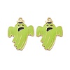 Halloween Theme Rack Plating Alloy Enamel Pendants PALLOY-O109-50LG-2