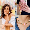 70Pcs 7 Colors Transparent Resin Beads RESI-YW0006-37-6