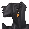 Handmade Glass Seed Beads Rhombus Dangle Earrings EJEW-MZ00542-03-3