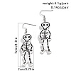 Halloween Cartoon Acrylic Skeleton Dangle Earrings for Women QK1762-1-2