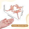 6Pcs 3 Colors Zinc Alloy Crystal Ball Holder AJEW-NB0008-40-2