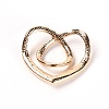 Heart Alloy Buckles JEWB-WH0014-18KCG-2