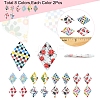 16Pcs 8 Colors Natural Freshwater Shell Pendants BSHE-FS0001-07-5