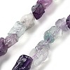 Raw Rough Natural Fluorite Beads Strands G-P528-B09-01-1