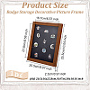 Wood & Plastic Rectangle Photo Frame Stand DJEW-WH0072-13C-02-2