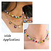 300Pcs 10 colors Handmade Millefiori Glass Beads LAMP-TA0002-05-9