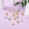 20Pcs 4 Style Brass Filigree Box Clasps KK-PJ0001-15-5