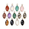 Natural & Synthetic Mixed Gemstone Faceted Pendants G-G193-01G-1