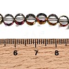 Electroplated Transparent Glass Beads Strands GL-CBA98F0-06B-02-4