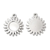 Non-Tarnish 304 Stainless Steel Pendant Cabochon Settings LS-STAS-L020-012P-1