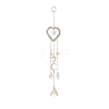 Glass Teardrop & Star Window Hanging Suncatchers HJEW-JM00905-04-2