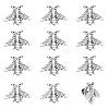 CHGCRAFT 12Pcs Alloy Bees Lapel Pin JEWB-CA0001-36AS-1