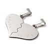 201 Stainless Steel Pendants STAS-Q342-51P-2