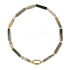 Natural Bumblebee Jasper Bead Necklaces NJEW-JN06633-3